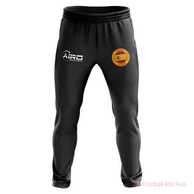 Vibrant Spain Football Black Shirt Sports Edition-Unisoccer Shop